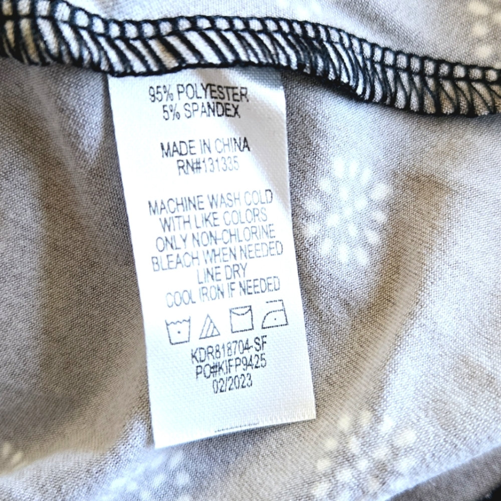 🏷️NINA BRITTON Knit Stretch Fit/Flare Criss Cross Back Casual Dress Size 2X - Picture 14 of 14